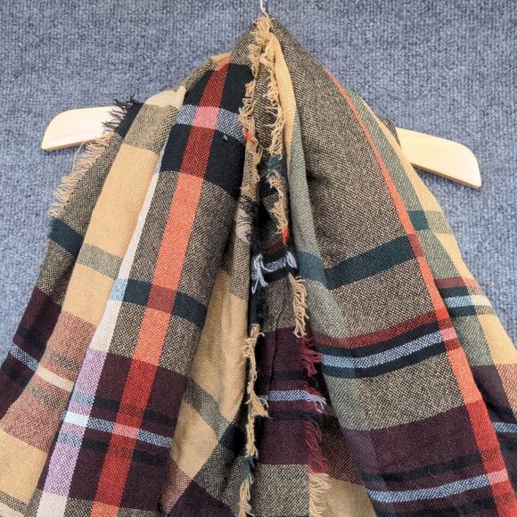 David & Young Women's Shawl Wrap Scarf Multicolor 100% Acrylic - Picture 7 of 11